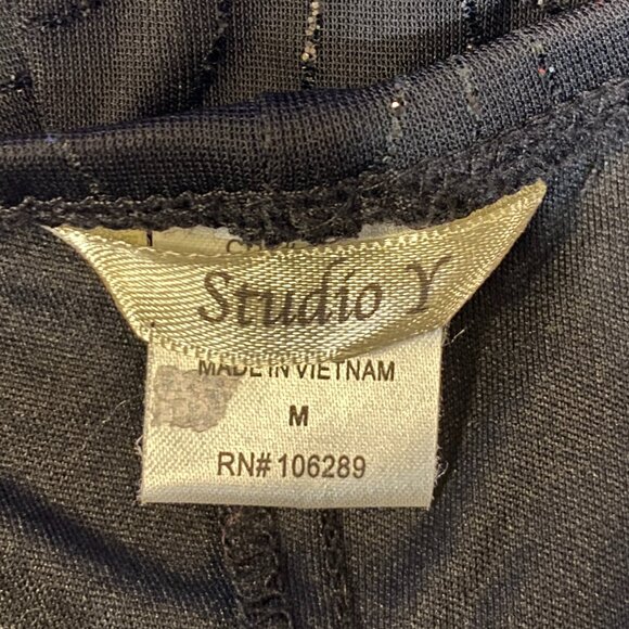 Y2K Babydoll Sheer Mesh Whimsigoth Tank Top Black Shimmer Dark Fairy Grunge-M - Picture 14 of 16